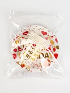 Набор бумажной посуды одноразовой «С днём рождения», 12 шт., цвет белый - фото 32022992