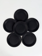 Посуда одноразовая бумажная, чёрная, на 6 персон, 12 предметов - Фото 4