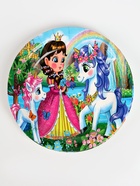 Посуда одноразовая бумажная для праздника «Принцесса», на 6 персон, 12 предметов - Фото 2
