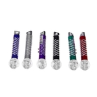 Фонарик-лазер брелок для ключей на карабине «Шар», МИКС - Фото 2