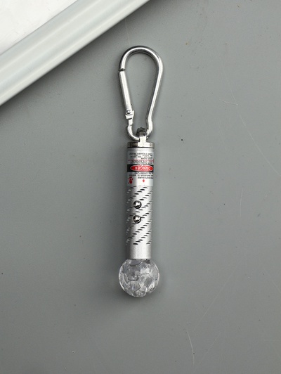 Фонарик - лазер брелок для ключей на карабине «Шар», МИКС