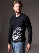 Лонгслив мужской MINAKU: Mood, размер 46, чёрный - Фото 5