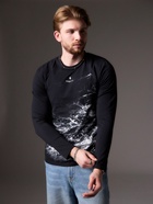 Лонгслив мужской MINAKU: Mood, размер 52, чёрный - Фото 3