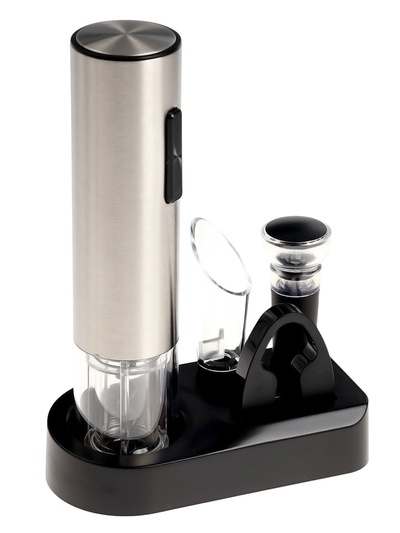 Набор сомелье Windigo LSH-09, пробка, аэратор, штопор, подставка, металл, от АКБ