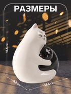 Копилка для денег «Кошачьи объятия», керамика, 9.2×13.4×15.6 см - Фото 2