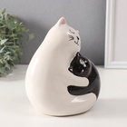 Копилка для денег «Кошачьи объятия», керамика, 9.2×13.4×15.6 см - Фото 4