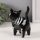 Копилка для денег «Котик-скелет», керамика, 12.4×6.6×13.8 см - Фото 5