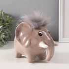 Копилка для денег «Лохматый мамонтёнок», керамика, 11.5×14.9×12.1 см - Фото 2