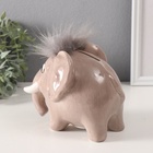 Копилка для денег «Лохматый мамонтёнок», керамика, 11.5×14.9×12.1 см - Фото 6