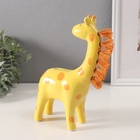 Копилка для денег «Жирафик с пушистой гривой», керамика, 5.7×13.8×20.5 см - Фото 3