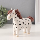 Копилка для денег «Лошадка-брюнетка в горошек», керамика, 16×6.5×15.4 см - Фото 3