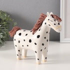 Копилка для денег «Лошадка-брюнетка в горошек», керамика, 16×6.5×15.4 см - Фото 4