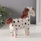 Копилка для денег «Лошадка-брюнетка в горошек», керамика, 16×6.5×15.4 см - Фото 5