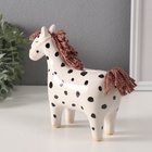 Копилка для денег «Лошадка-брюнетка в горошек», керамика, 16×6.5×15.4 см - Фото 6