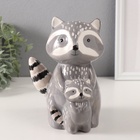 Копилка для денег «Енот с малышом», керамика, 12.3×12.5×17.7 см - Фото 3