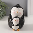 Копилка для денег «Пингвин с малышом», керамика, 10×11.9×13.8 см - Фото 3