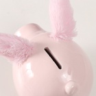 Копилка для денег «Свинка с пушистыми ушками», керамика, 14.5×11.3×11.5 см - Фото 5