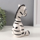 Копилка для денег «Зебра-пучеглазка», керамика, 8.8×10.7×18.8 см - Фото 5