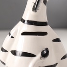 Копилка для денег «Зебра-пучеглазка», керамика, 8.8×10.7×18.8 см - Фото 7