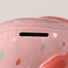 Копилка для денег «Слонёнок-шарик в конфетти», керамика, 21.9×10.7×14.1 см - Фото 7