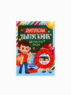 Диплом и орден на выпускной «Выпускнику детского сада 2025», 15×21 см, подарочный набор - фото 34325088