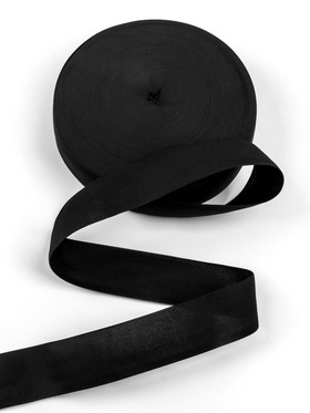 Резинка вязаная, 50 мм, 40±2 м, чёрная