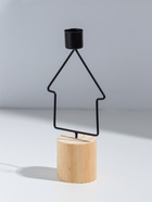 Подсвечник на 1 свечу «Домик», d=2 см, металл, дерево, 9×5×17.5 см - Фото 4