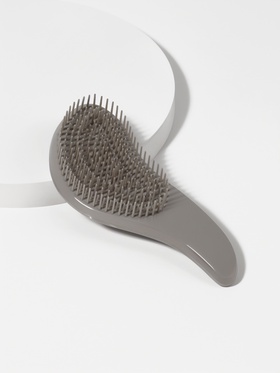 Расчёска массажная, 14.5×6(±1)см, серая