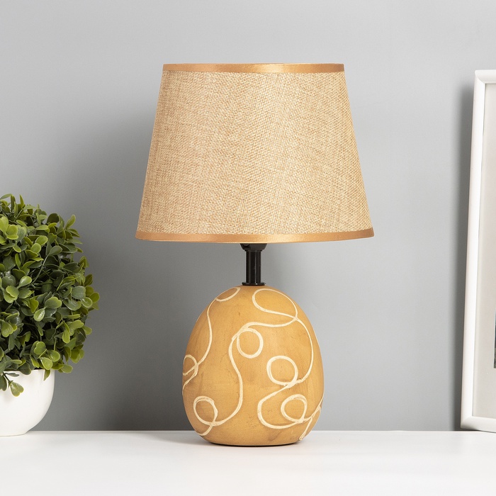 Лампа настольная «Притча» 1×40 Вт Е14 коричневый 20×20×32 см - Фото 1