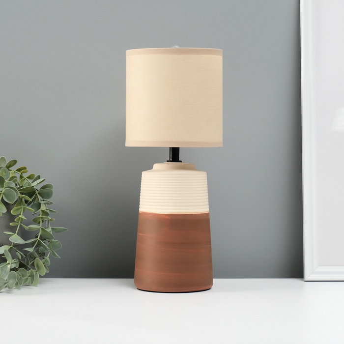 Лампа настольная «Прожект» 1×40 Вт Е14 коричневый 12.5×12.5×34 см - Фото 1