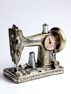 Часы настольные интерьерные, «Швейная машинка», на батарейках, 23.5×10.5×20 см, d-5.5 см 10781554
