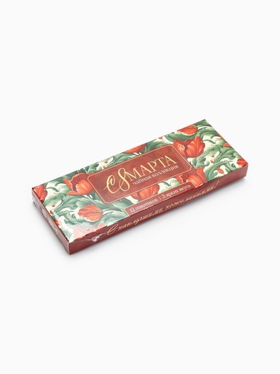Чай подарочный «С 8 Марта» 3 вкуса, 12 пакетиков