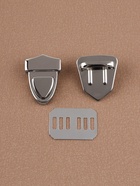 УЦЕНКА Застёжка для сумки 3×2.5 см металл серебряный АУ - Фото 3