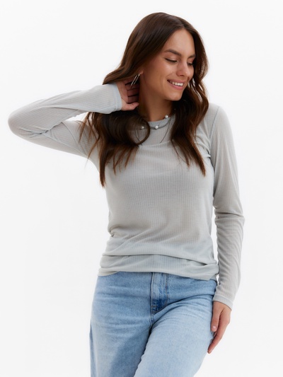 Лонгслив женский KAFTAN: Basic line, серый, размер 44-46