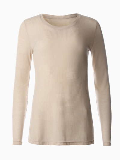 Лонгслив женский KAFTAN: Basic line, бежевый, размер 48-50