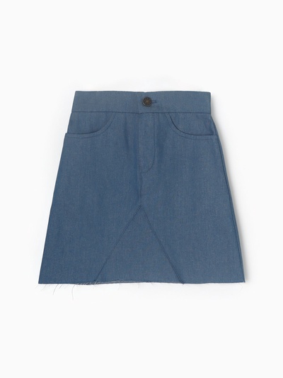 Юбка для девочки MINAKU: Jeans collection, синяя, рост 122 см
