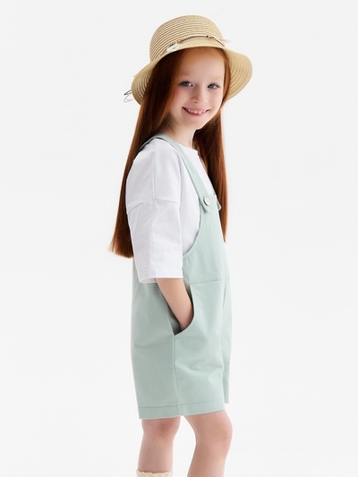 Комбинезон детский MINAKU: Jeans collection, серо-голубой, рост 98 см