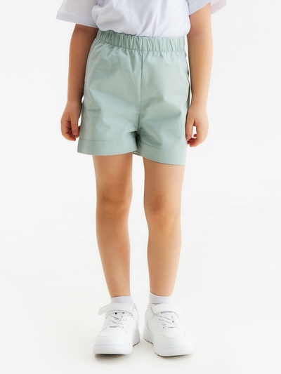 Шорты для девочки MINAKU: Jeans collection, серо-голубые, рост 128 см