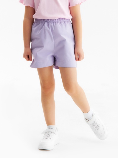 Шорты для девочки MINAKU: Jeans collection, лавандовые, рост 116 см