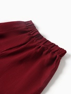 Шорты женские на резинке льняные MINAKU: Safari, бордовые, размер 44 10671149