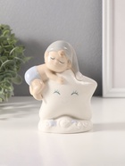 Фигурка световая «Малыш в голубом колпаке на звёздочке», керамика, 6×10.5×12.5 см - Фото 1