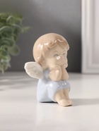 Сувенир керамика "Мылыш-ангел в голубом" 4,8х7х7 см (комплект 6 шт) - фото 32609029