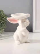 Фигурка керамика «Белый кролик под грибочком», 8×9×13 см - Фото 4