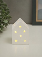 Фигурка светящаяся TAKE IT EASY «Домик со звёздочками», керамика, 6.5×6.5×9 см - Фото 1