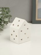 Фигурка светящаяся TAKE IT EASY «Домик со звёздочками», керамика, 6.5×6.5×9 см - Фото 3