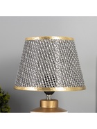 Лампа настольная «Мрамор» 1×40 Вт Е27 черный/золото 22.5×22.5×35 см - Фото 3