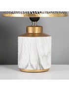 Лампа настольная «Мрамор» 1×40 Вт Е27 черный/золото 22.5×22.5×35 см - Фото 4