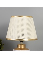 Лампа настольная «Мрамор» 1×40 Вт Е27 белый/золото 22.5×22.5×35 см - Фото 3