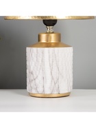 Лампа настольная «Мрамор» 1×40 Вт Е27 белый/золото 22.5×22.5×35 см - Фото 4