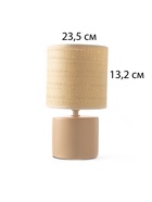 Лампа настольная «Лиза» 1×40 Вт Е14 персиковый 13×13×24 см 10683321